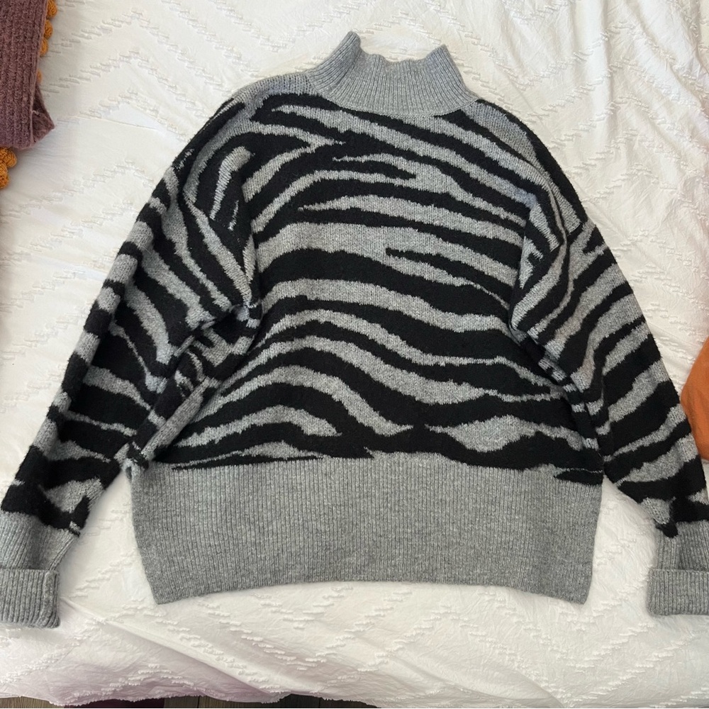 Nine West Mock Neck Knit Sweater